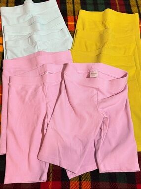 9 Pairs Hanna Andersson Ribbed Bike Shorts Girls Summer Bottoms Bundle